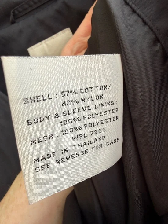 Anne Klein 2 Black Trench Coat cotton blend belted collar pockets academia 14 - Picture 9 of 11